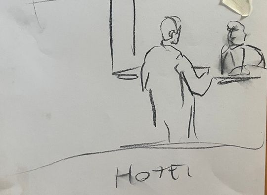 Checking in motel/ hotel