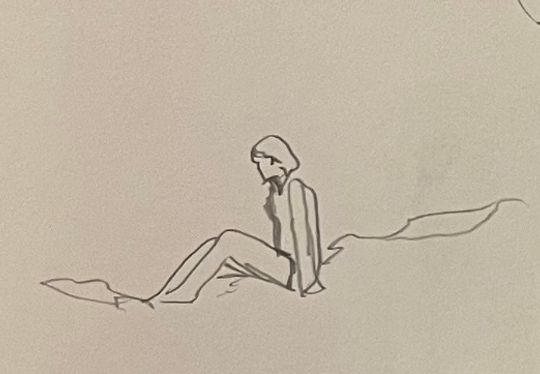 Girl on cliff, vertigo 