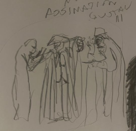 The assassination of Gustav III