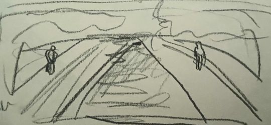 Unrequited longing, white night 