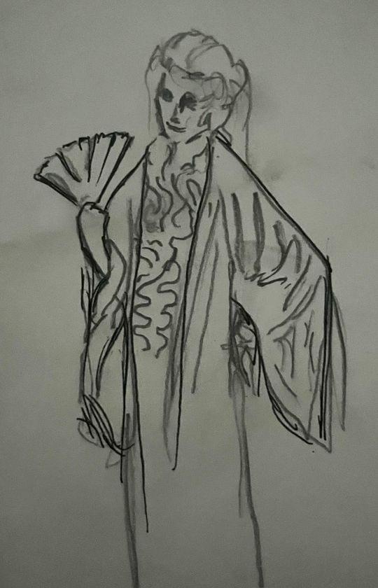 Majken näsström med solfjäder 