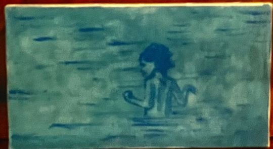 In water