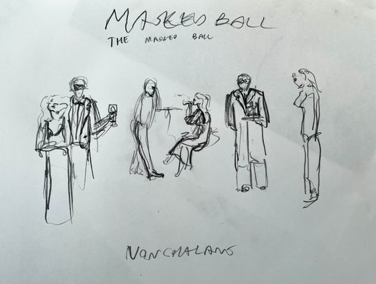 Masked ball, playful