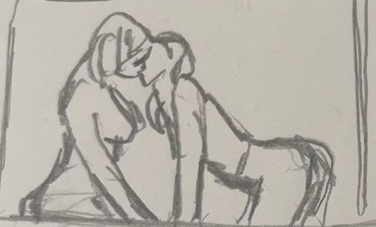 A kiss, valentines day