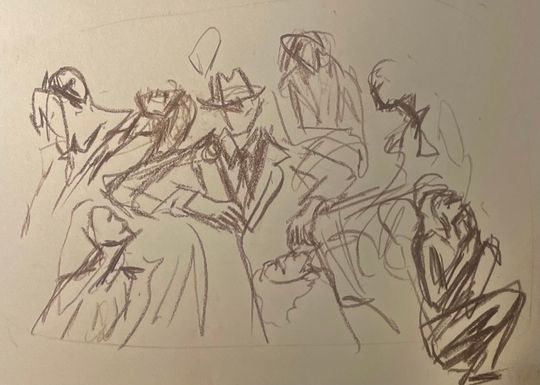Bowie among girls 