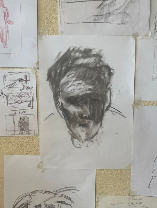 A solemn face