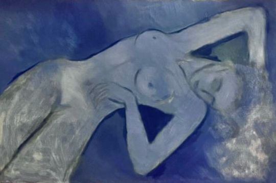 Blue nude
