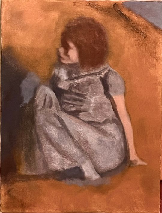 Sitting girl