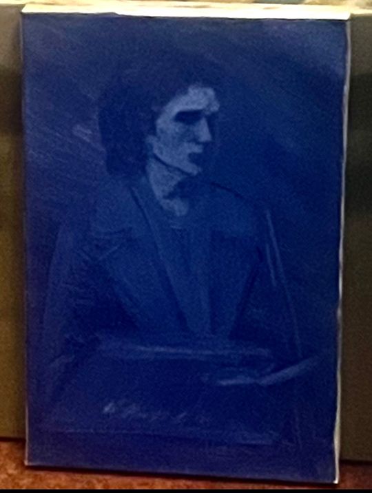 Self-portrait with palette 