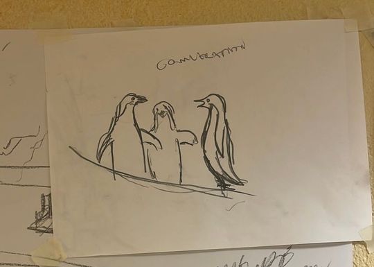 Caricature Superficial Small Talk 