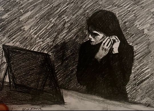 The mirror,            external, rare treasure, existential, wealth