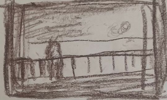 Cruise ship , sunrise