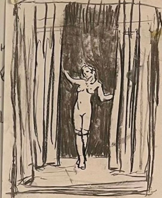 Behind the curtains